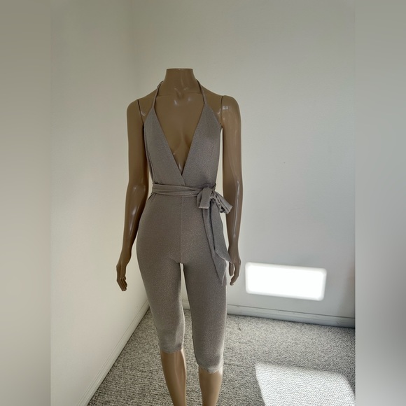 Shiny jump suit club or birthday size S used - Picture 4 of 9